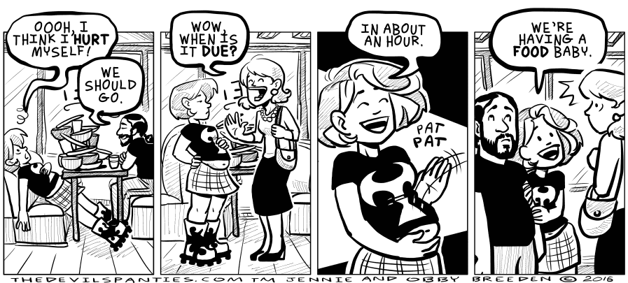 For the three people who always ask, no. A comic about how I'm not pregnant isn't a hint that I'm pregnant. 